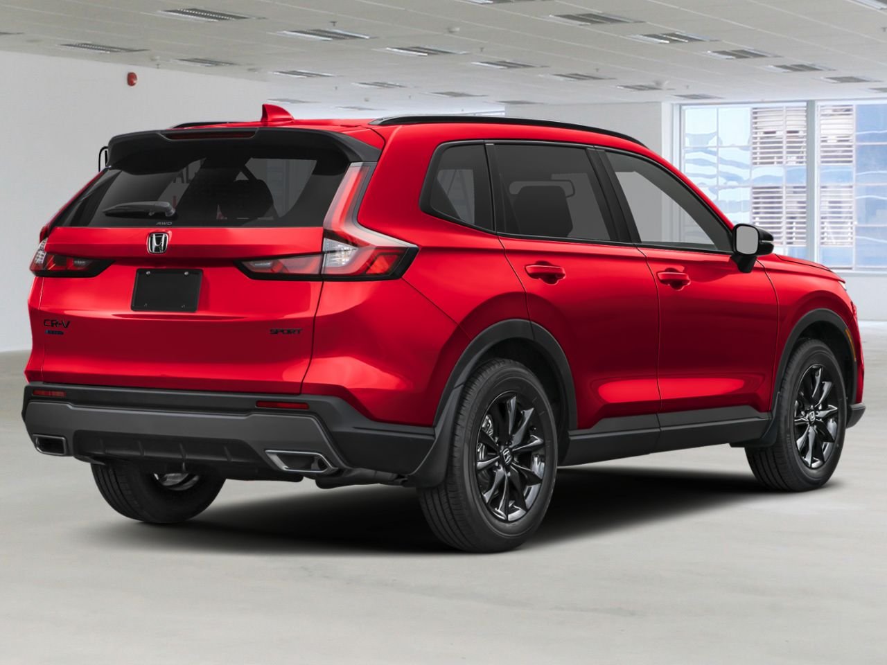 2026 HONDA CR-V Hybrid Sport Traction Intégrale Radiant Red Metallic Val-d'Or - photo #2