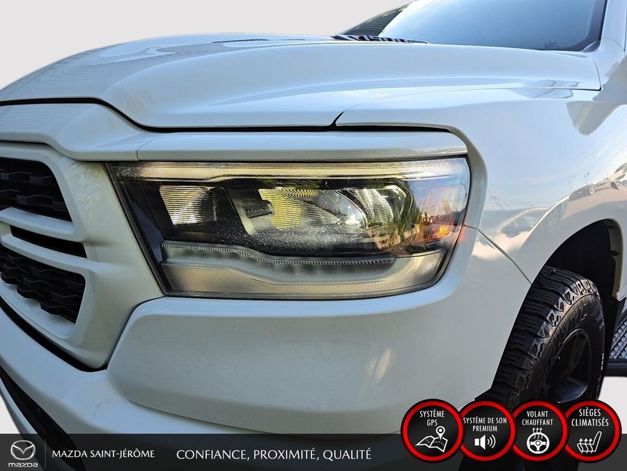 2022 Ram 1500 Sport | caisse de 5 pi 7 po | CUIR | 4X4 | White