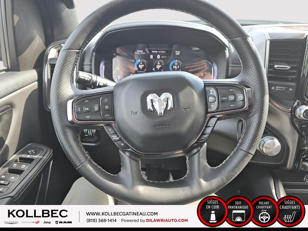 RAM 1500 SPORT Sport cabine d'équipe 4x4 caisse de 5 pi 7 po 2025 Noir Ottawa & Gatineau - photo #8