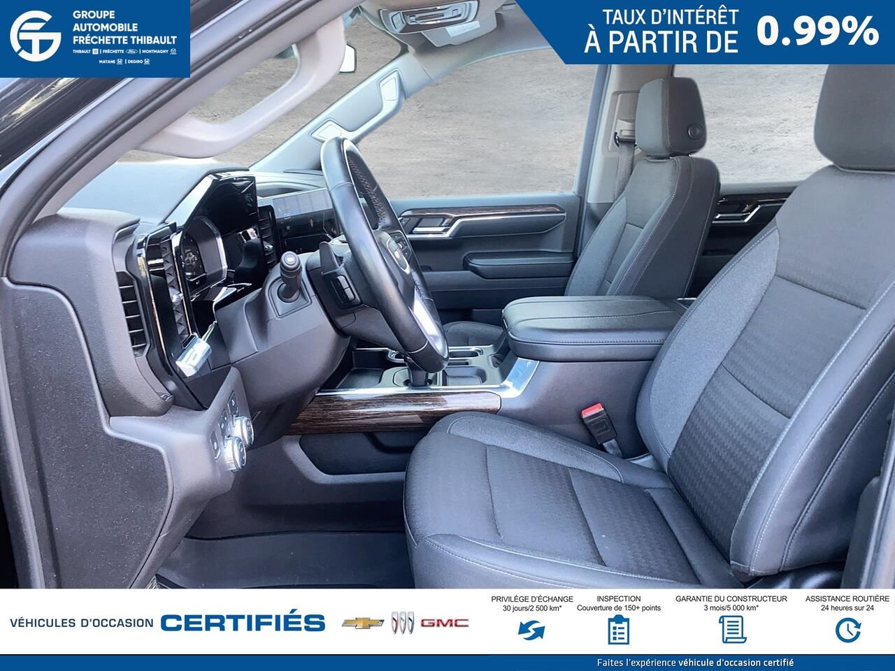 GMC SIERRA Elevation cabine multiplace 4RM 157 po 2024 Noir Montmagny - photo #7