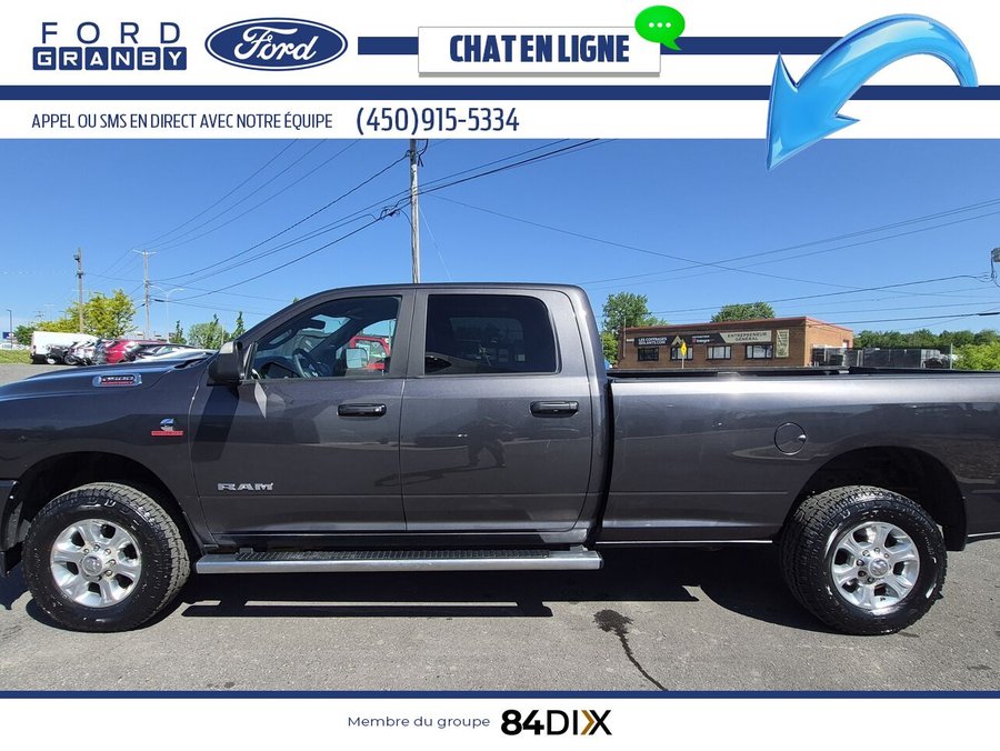Ram 2500 Big Horn cabine d'équipe 4x4 caisse de 8 pi 2019 Gris