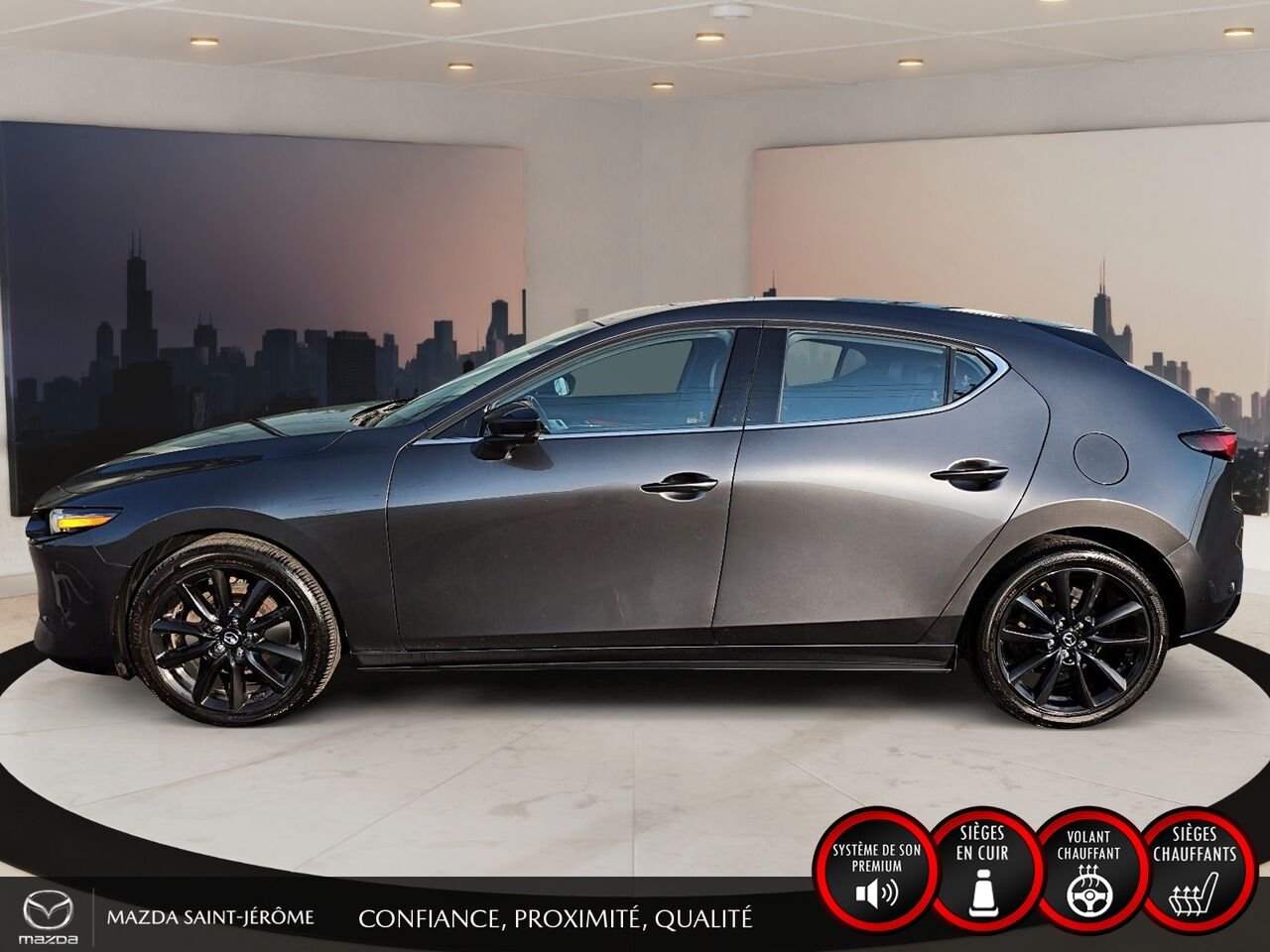 Mazda Mazda3 Sport 2023 Gris Ste-Agathe des Monts - photo #9