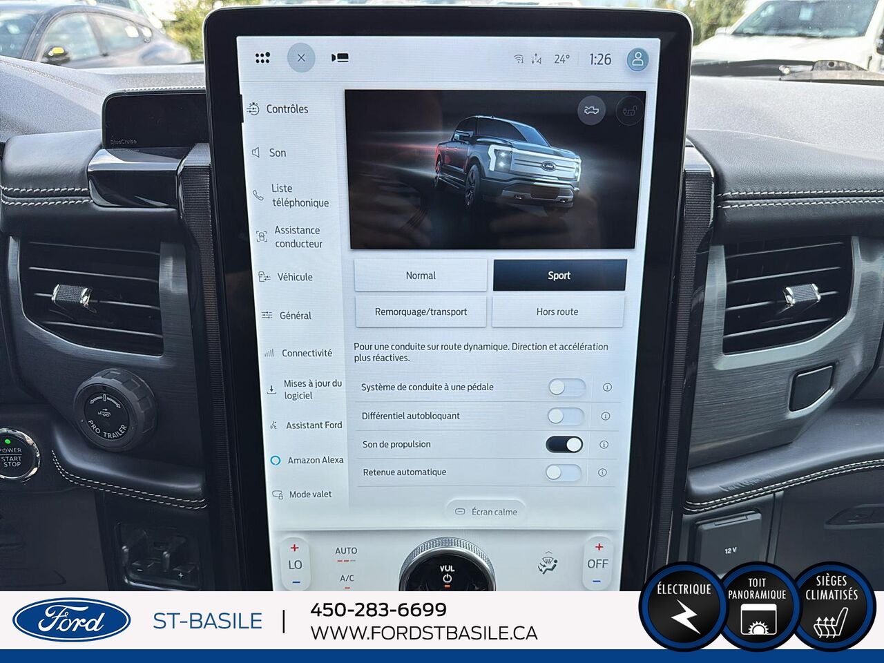 2023 Ford F-150 Lightning Silver Saint-Basile-le-Grand - photo #27