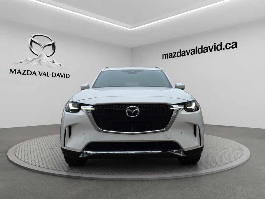 2025 Mazda CX-90 PHEV GT, PHEV Tout équipé, Toit pano, cuir, sièges ventilé Jet Black Mica
