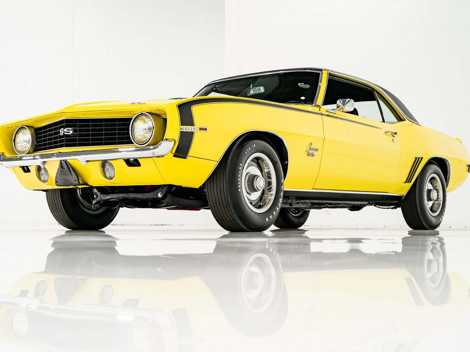 Chevrolet Camaro SS **PRIX EN USD** With factory A/C 1969 Jaune Montréal - photo #3