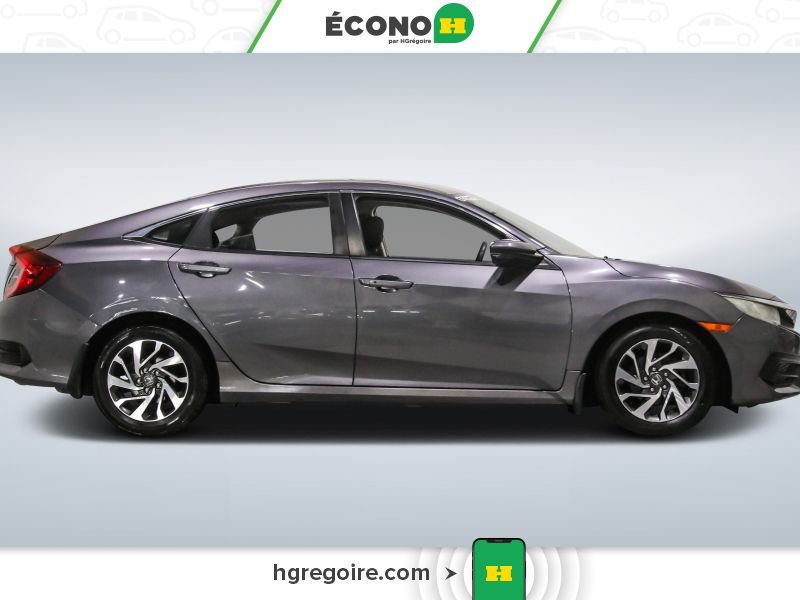 Honda Civic 821463 | EX AUTO TOIT GR ÉLEC A/C BLUETOOTH CAMÉRA MAGS 2016 Gris Laval - photo #8