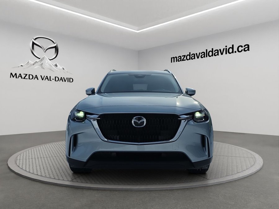 2024 Mazda CX-90 hybride rechargeable GS-L AWD, 7 passagers, Volant chauffant, Sièges chauffant, Toit ouvrant panoramique Grey