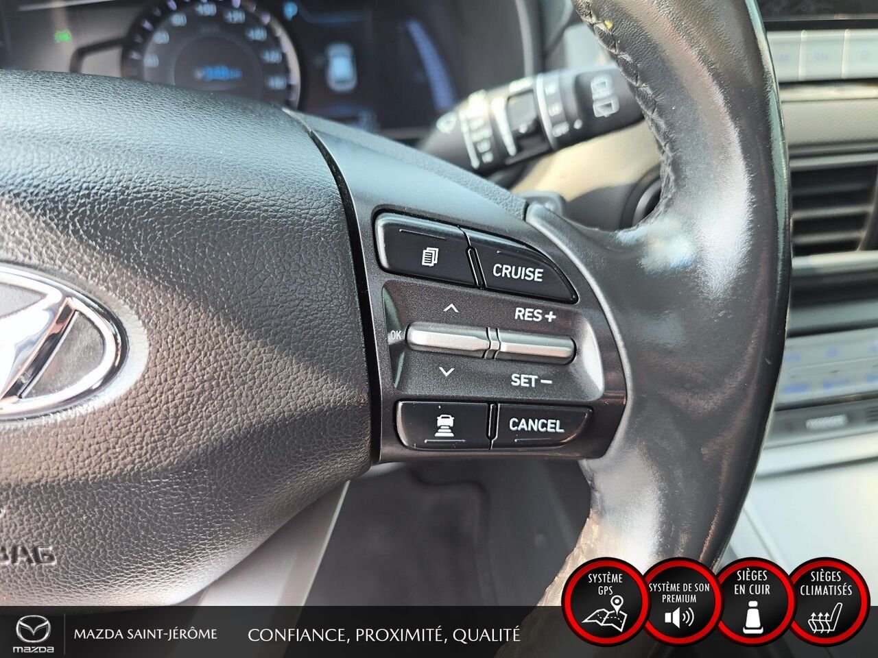 Hyundai Kona électrique Ultimate | TOIT OUVRANT | CUIR | 2021 Blanc Saint-Jérôme - photo #14