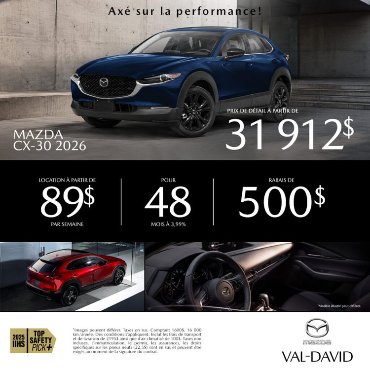 Mazda val david promo juin CX 30 2026 1024x1024