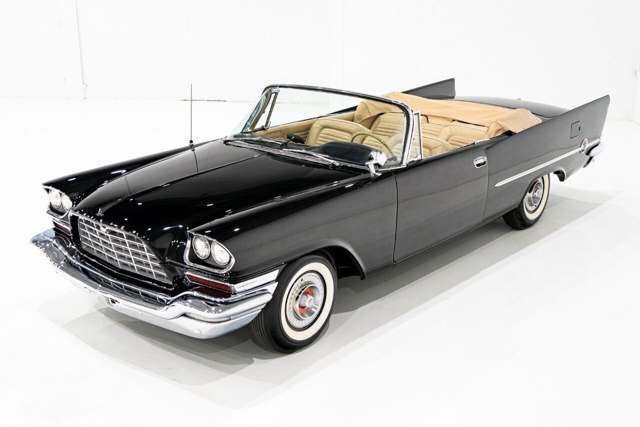 1957 Chrysler 300C 1 of 474 convertibles produced **PRICE IN USD** Black Montreal - photo #30