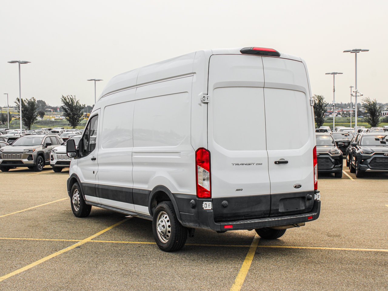 2025 Ford Transit Cargo Van T-250 148 Hi Rf 9070 GVWR AWD White Sherwood Park - photo #5