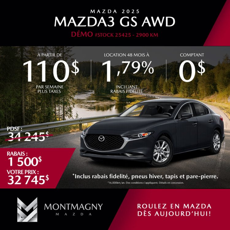 Montmagny mazda promo avril MAZDA3 2025 FR 1024x1024