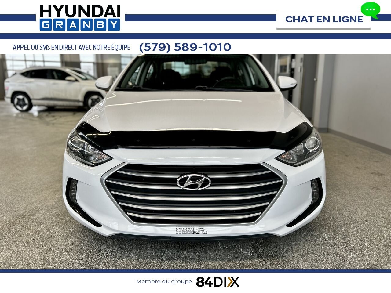 2018 Hyundai Elantra White Granby - photo #1