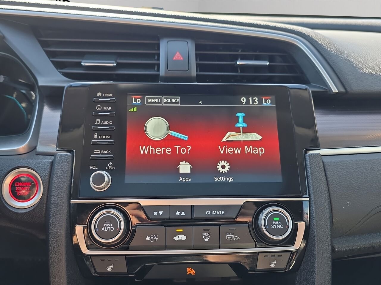 Honda Civic Berline Tourisme CVT, Navigation, Toit ouvrant, Apple Carplay 2020 Rouge Val-David - photo #11