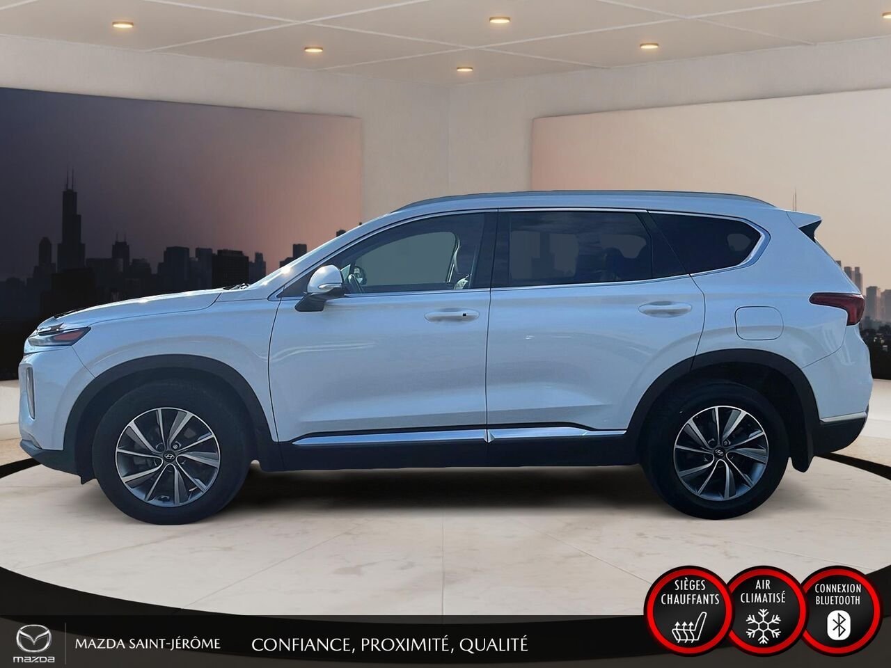 Hyundai Santa Fe 2019 Blanc Saint-Jérôme - photo #10