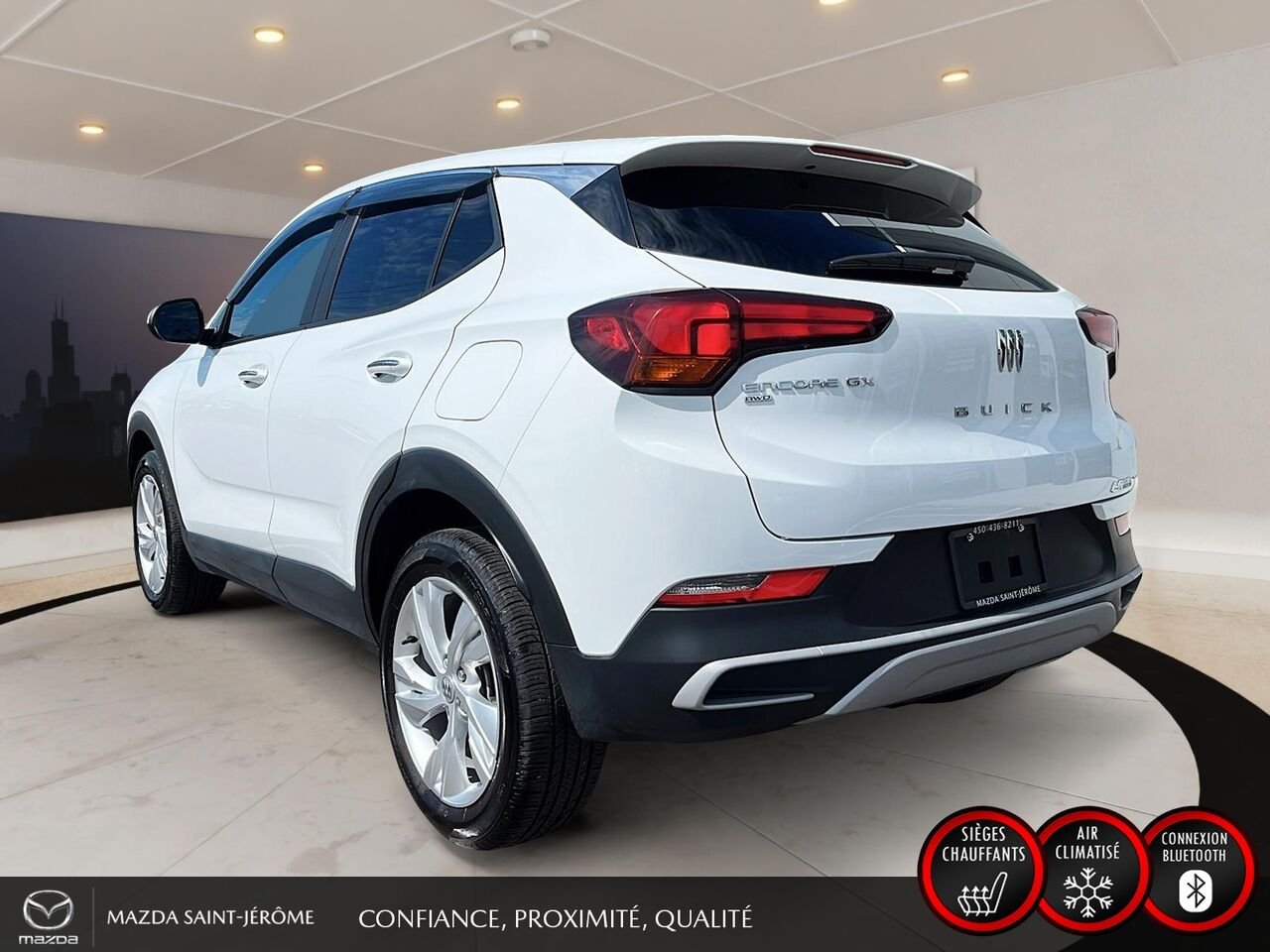 Buick Encore GX Privilégiée | AWD | CLEAN CARFAX | 2024 Blanc Saint-Jérôme - photo #8