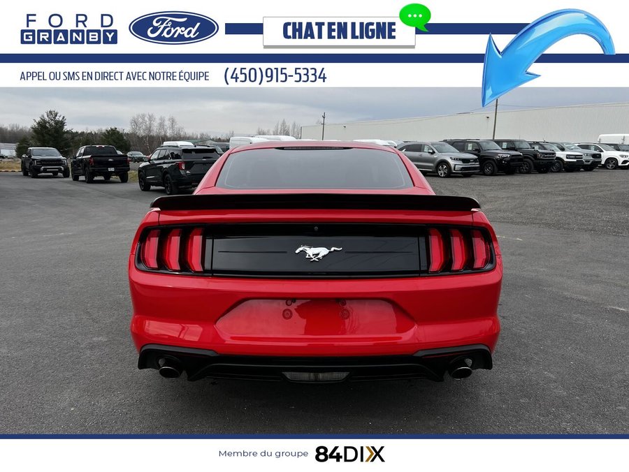 Ford Mustang EcoBoost à toit fuyant 2018 Rouge