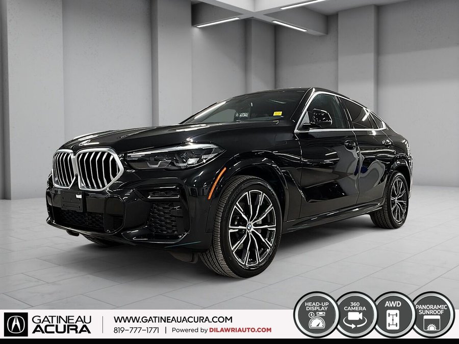 BMW X6 *** UN PROPRIO + CLEAN CARFAX *** 2023 Noir