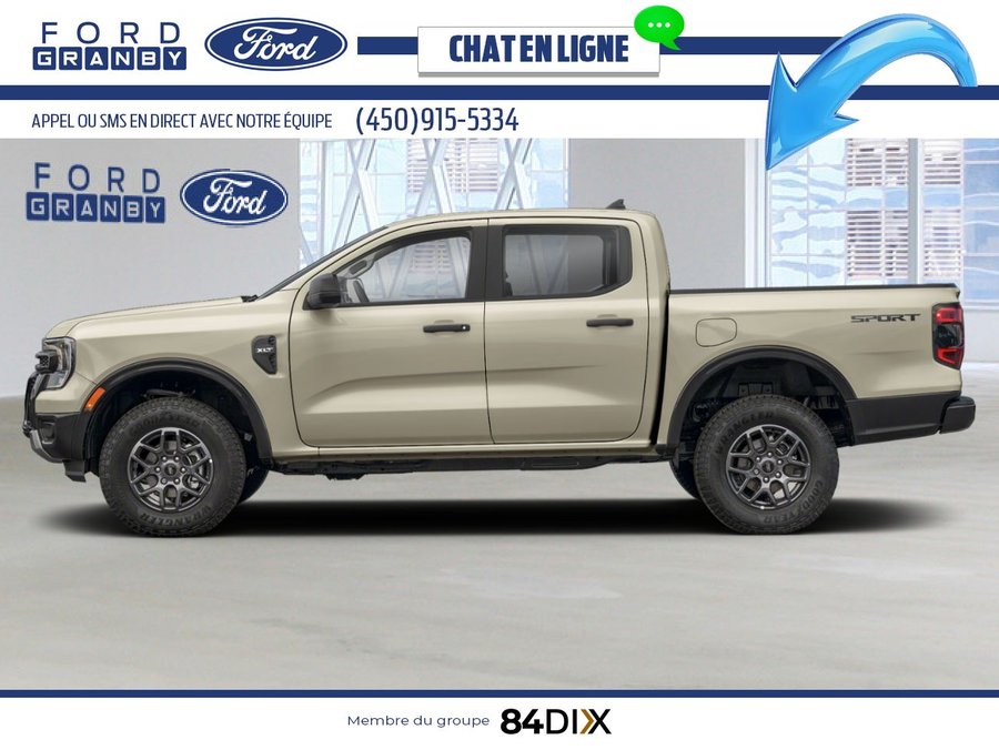 Ford Ranger XLT cabine SuperCrew 4RM caisse de 5 pi 2026 Sable du désert
