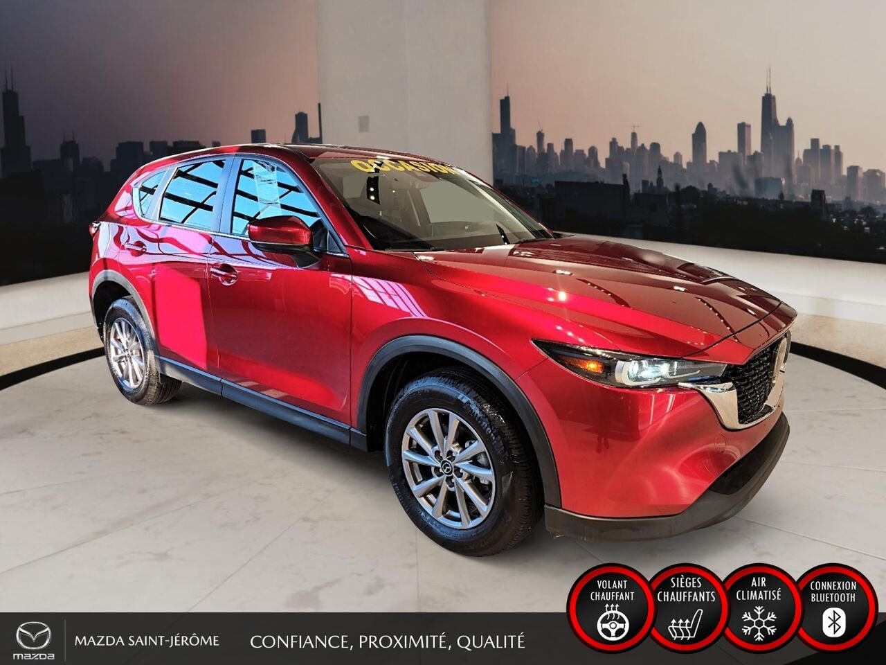 2024 Mazda CX-5 GS TI sans désactivation de cylindres Red Saint-Jérôme - photo #3