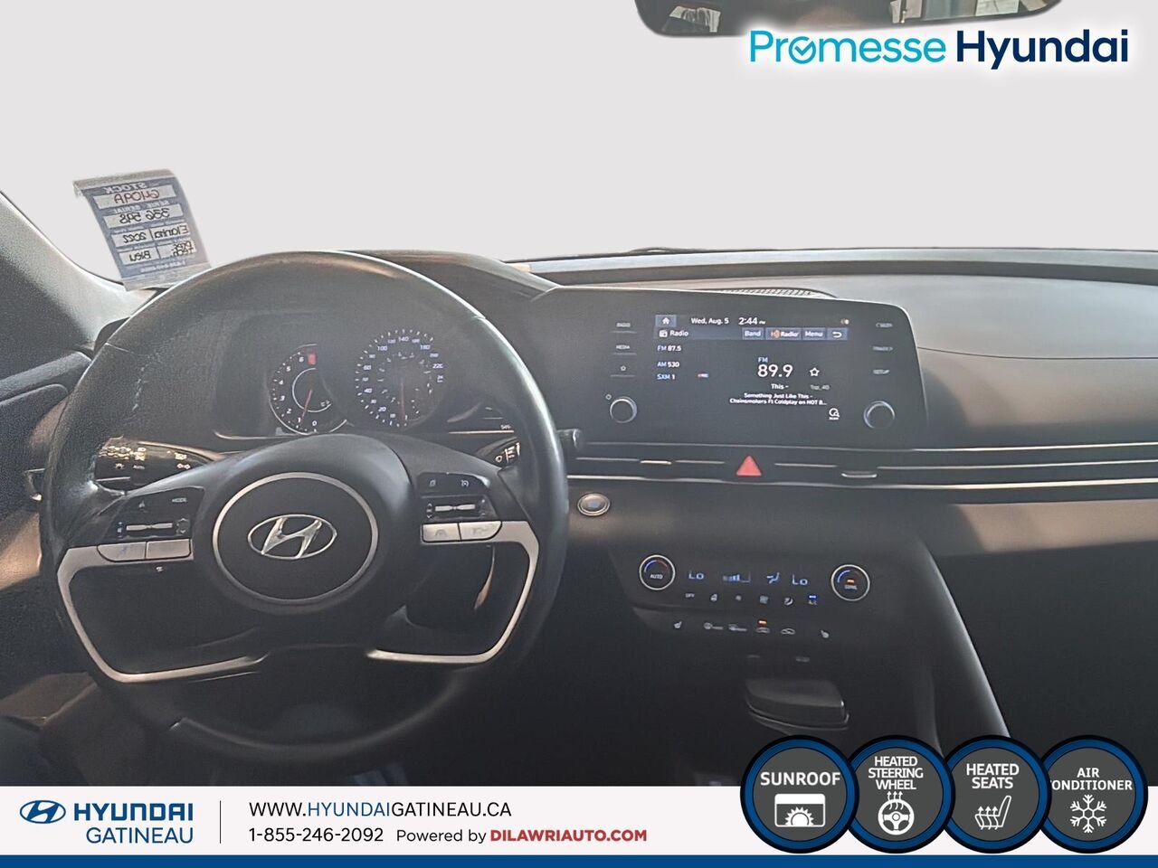 Hyundai Elantra Preferred*** toit ouvrant , sieges chauffants, voulant chauffant *** 2022 BLEU AZURE Ottawa & Gatineau - photo #7