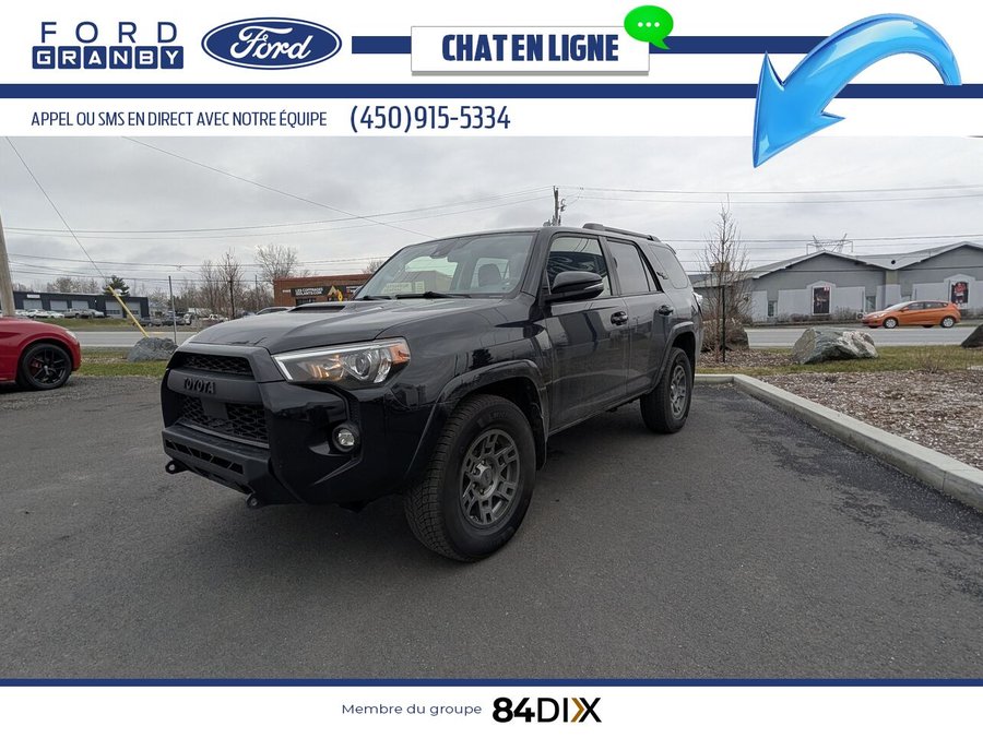 Toyota 4Runner TRD OffRoad, Toit ouvrant 4 roues motrices, Cuir 2021 Noir
