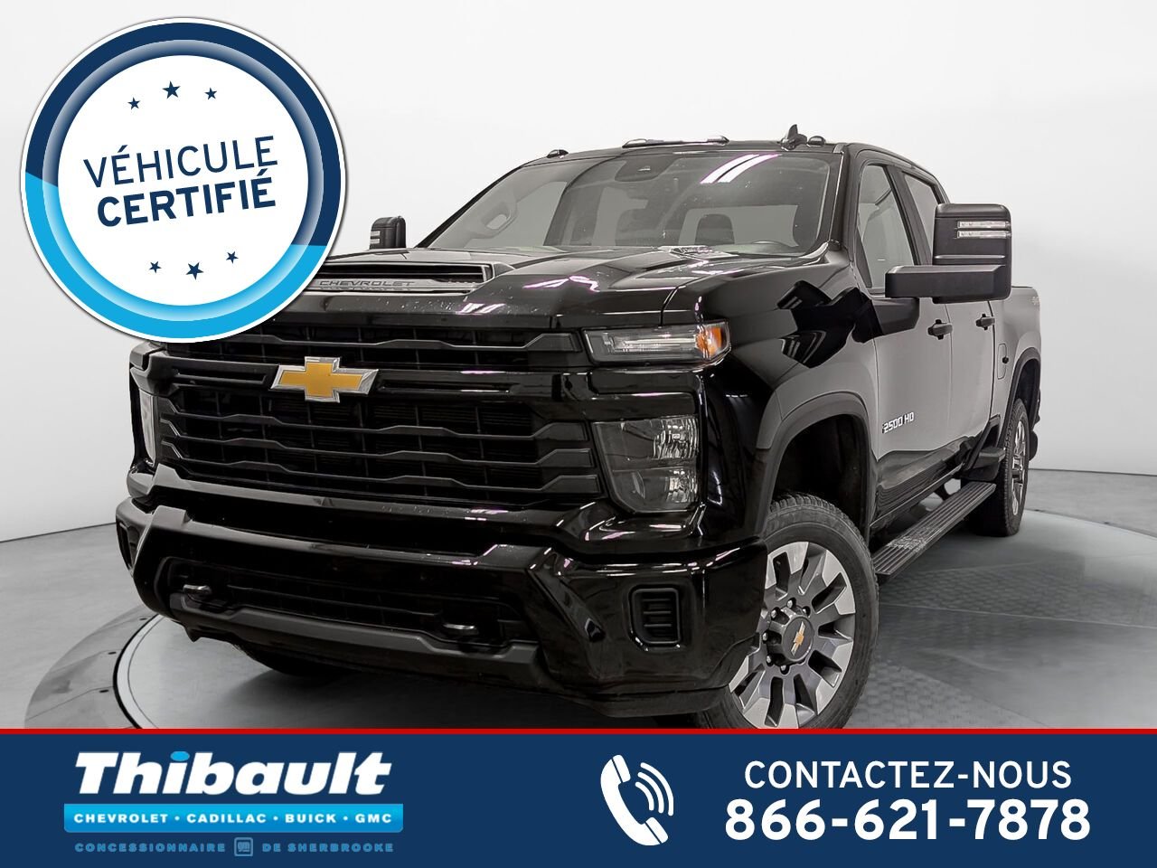 CHEVROLET SILVERADO 2500 CAISSE STANDARD DE 6 PIED Custom Moteur V8 6.6L Essence Gooseneck 2024 Autre Sherbrooke - photo #0