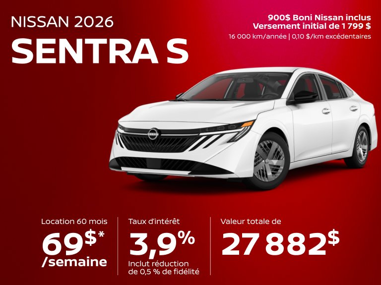 Nissan chomedey Accueil juillet Sentra S