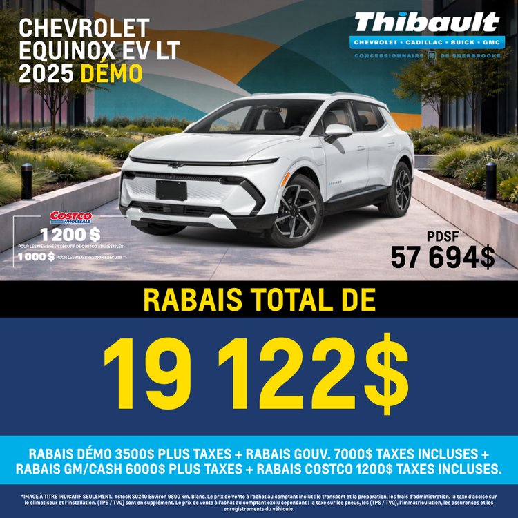 Thibault sherbrooke promo mai chevrolet equinox ev 2025 FR