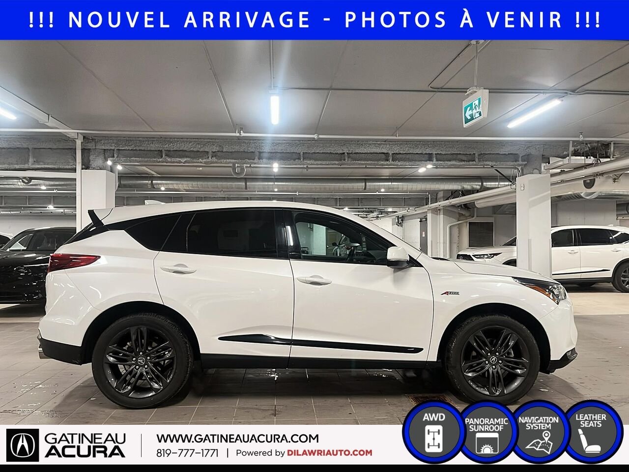 2024 Acura RDX A-Spec SH-AWD White Gatineau - photo #3