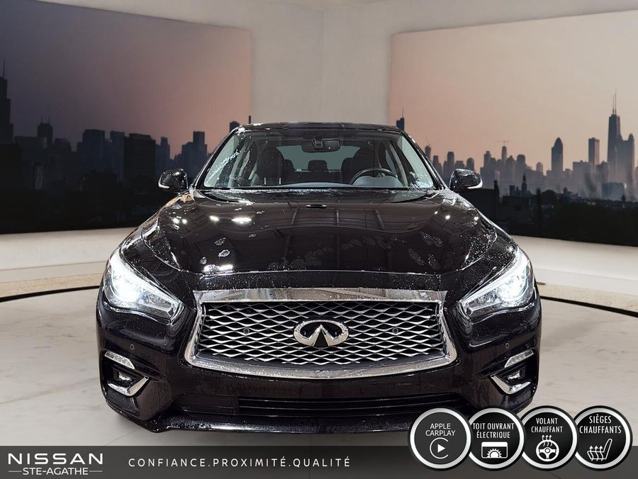 INFINITI Q50 LUXE| TOIT| AWD| CARPLAY 2024 Noir