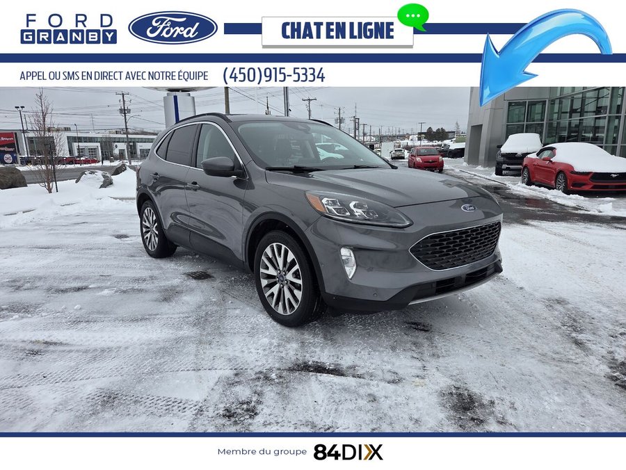 Ford Escape Titanium hybride TI/AWD 2021 Gris