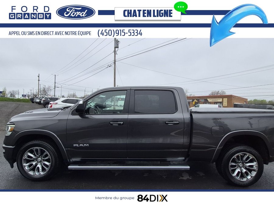 Ram 1500 Laramie cabine d'équipe 4x4 caisse de 6,4 pi 2022 Gris