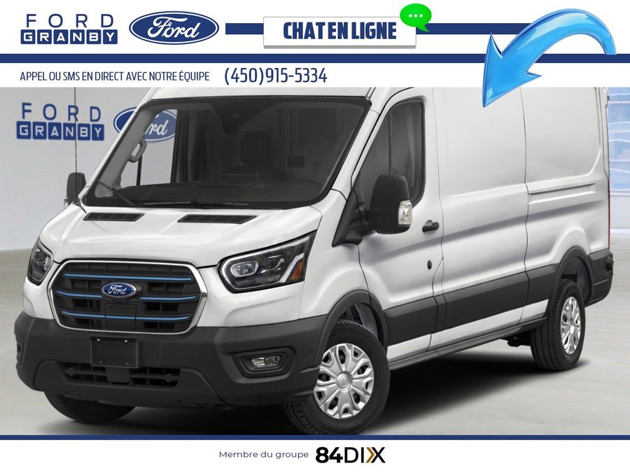 2025 Ford E-Transit Cargo Van Oxford White