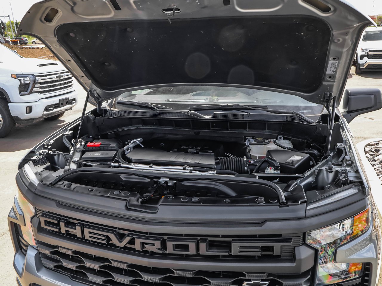2024 Chevrolet Silverado 1500 4WD Crew Cab 147 Custom Grey Sherwood Park - photo #9