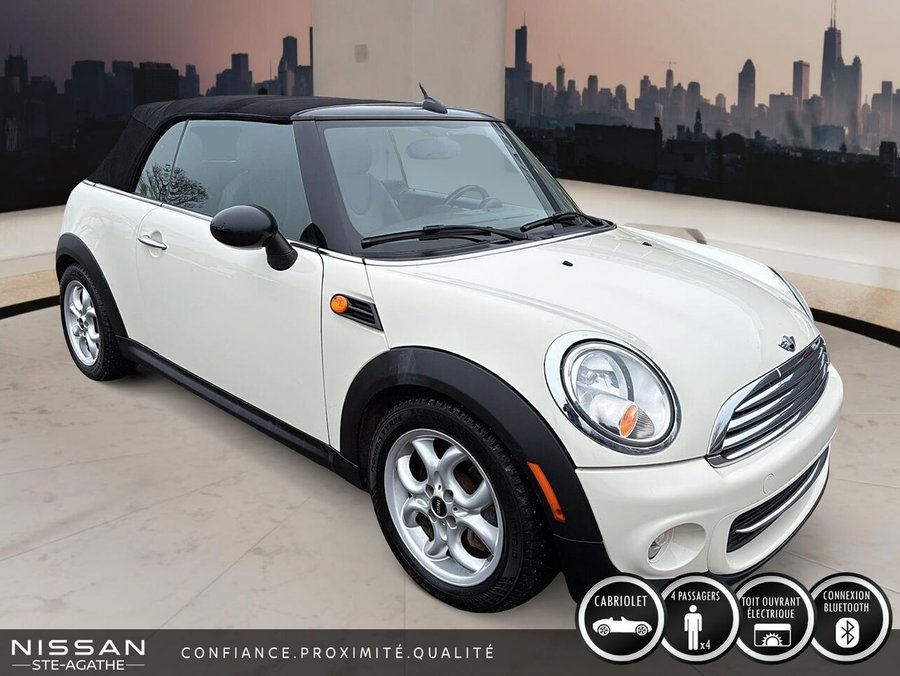 MINI Cooper décapotable 2013 2013 Blanc