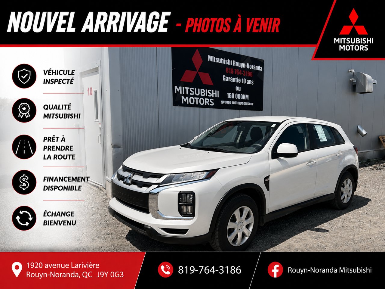 Mitsubishi RVR ES AWC 2024 Blanc Rouyn-Noranda - photo #0