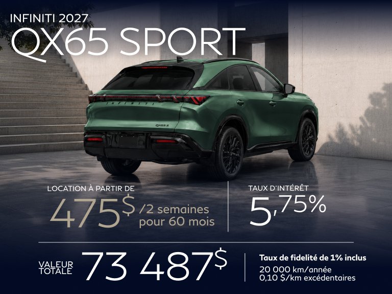 Promo INFINITI QX65 Sport 2027