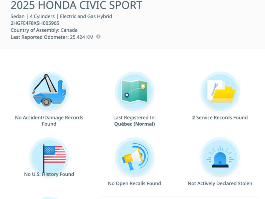 2025 Honda Civic Sedan Hybrid 2025