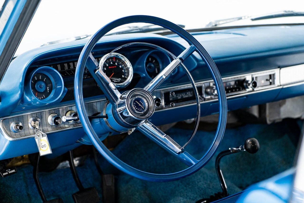 Ford Galaxie 500 *PRIX EN USD* 406 Cu In TriPower 4-Speed Convertible 1963 Bleu Montréal - photo #10