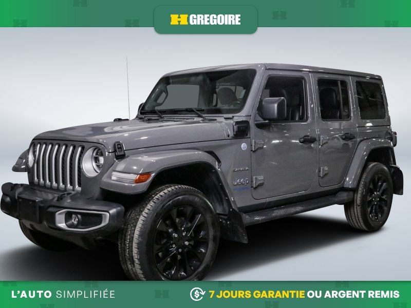 Jeep Wrangler 728442 | 4XE SAHARA PLUG IN HYBRID 4WD CUIR MAGS 20 PO 2021 Gris Laval - photo #2