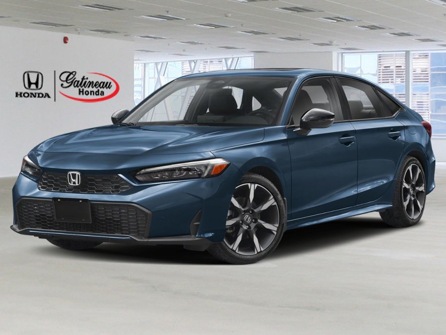 2026 Honda Civic hybride berline 2026 BLEU OCÉANIQUE NACRÉ (B-645P)-GRIS