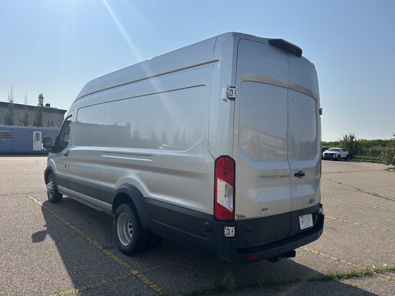 2024 Ford Transit Cargo Van T-350 HD 148 EL Hi Rf 9950 GVWR DRW AWD Grey Sherwood Park - photo #3