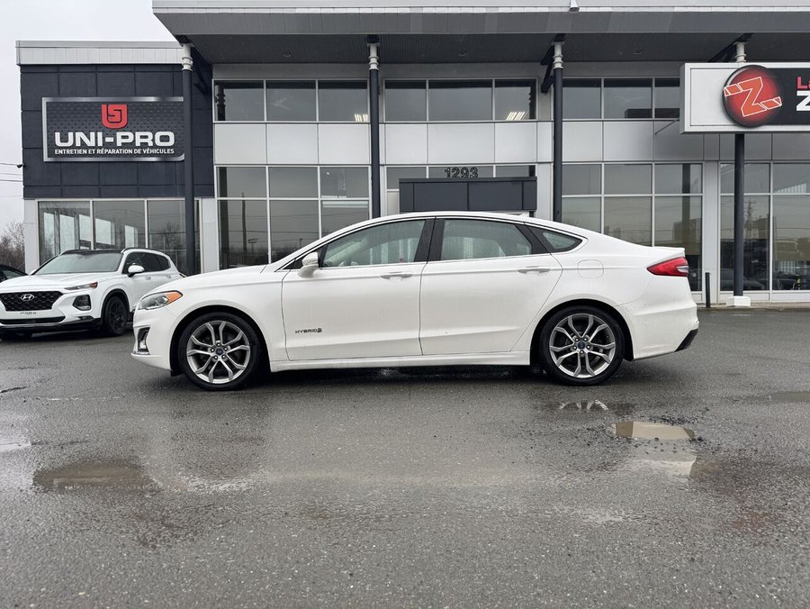 Ford Fusion hybride Titanium 2019 2019 Blanc