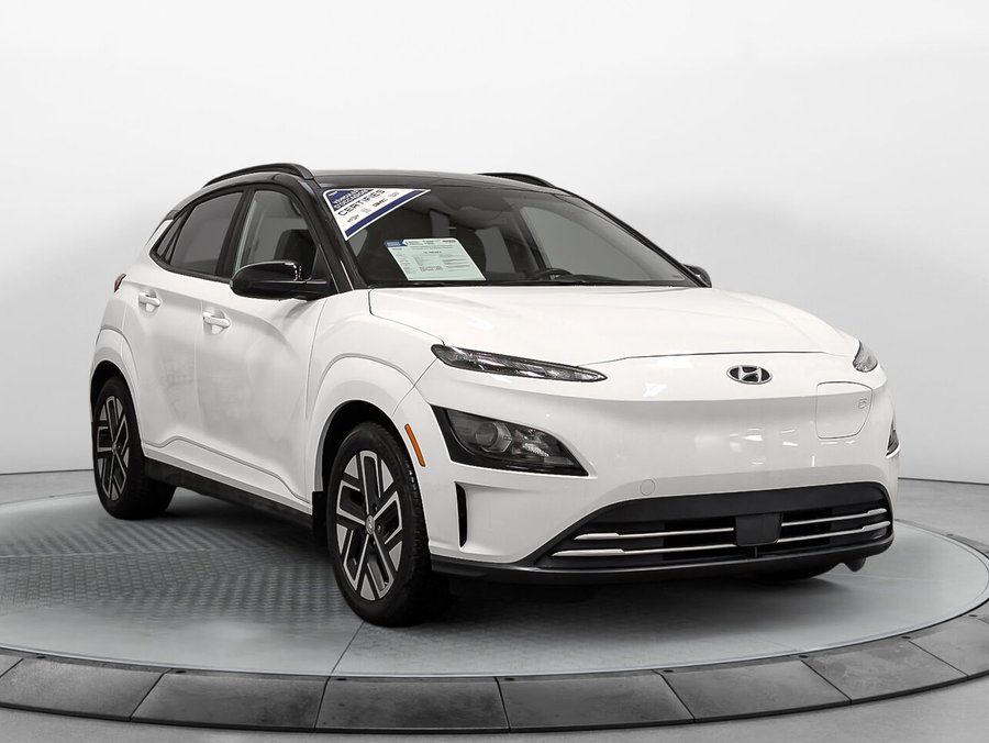 Hyundai KONA EV Preferred 8 pneus été et hiver inclus Bas Km 2022 Blanc