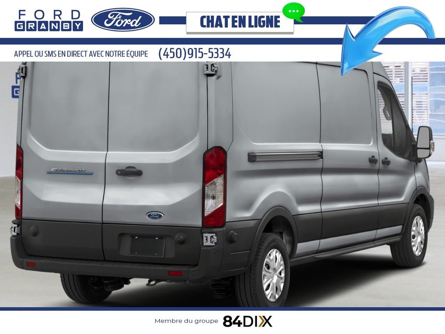 2025 Ford E-Transit Cargo Van Ingot Silver Metallic
