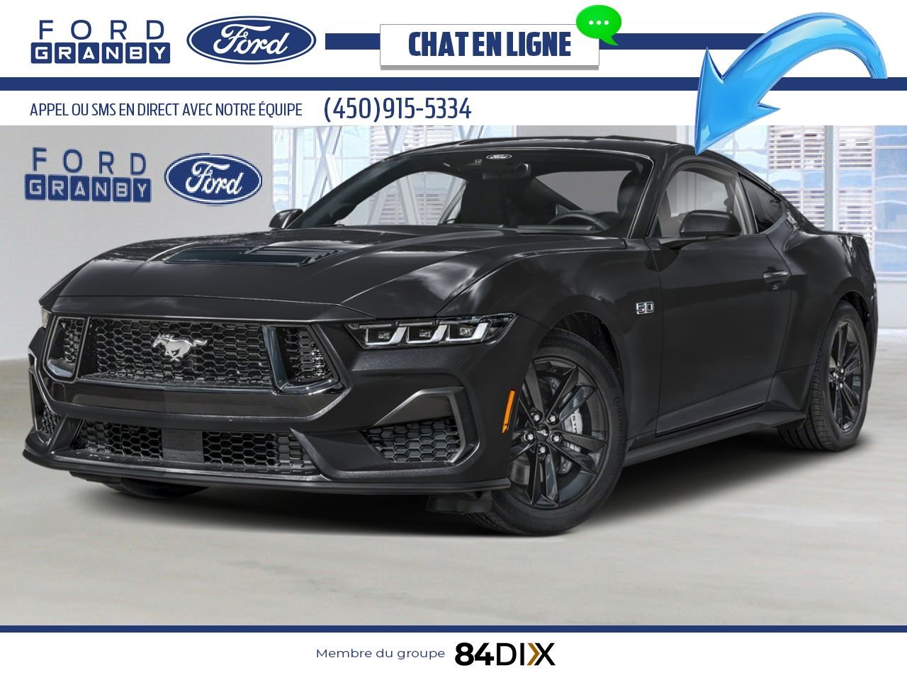 Ford Mustang 2025 Noir ombre Granby - photo #0