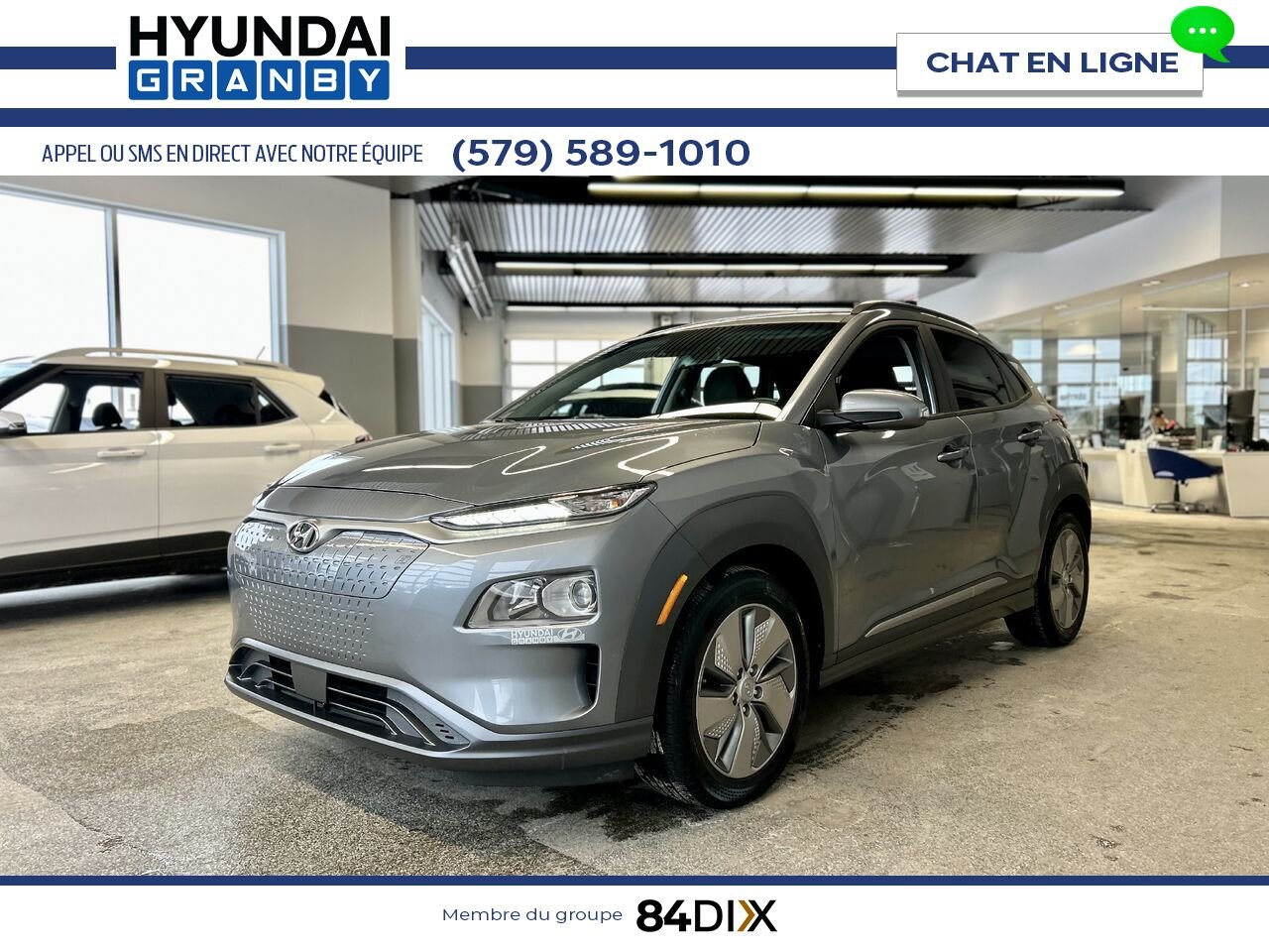 2021 Hyundai Kona Electric Grey Granby - photo #3