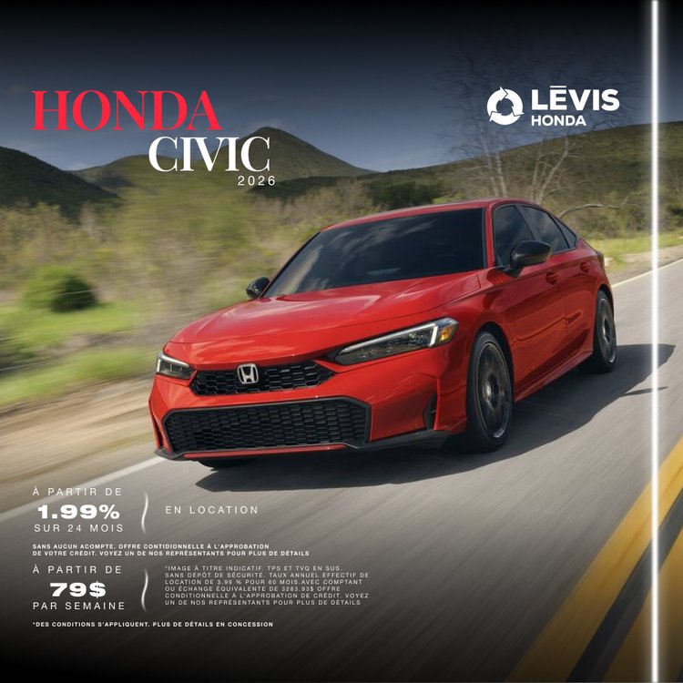 Levis Honda promo mai CIVIC FR