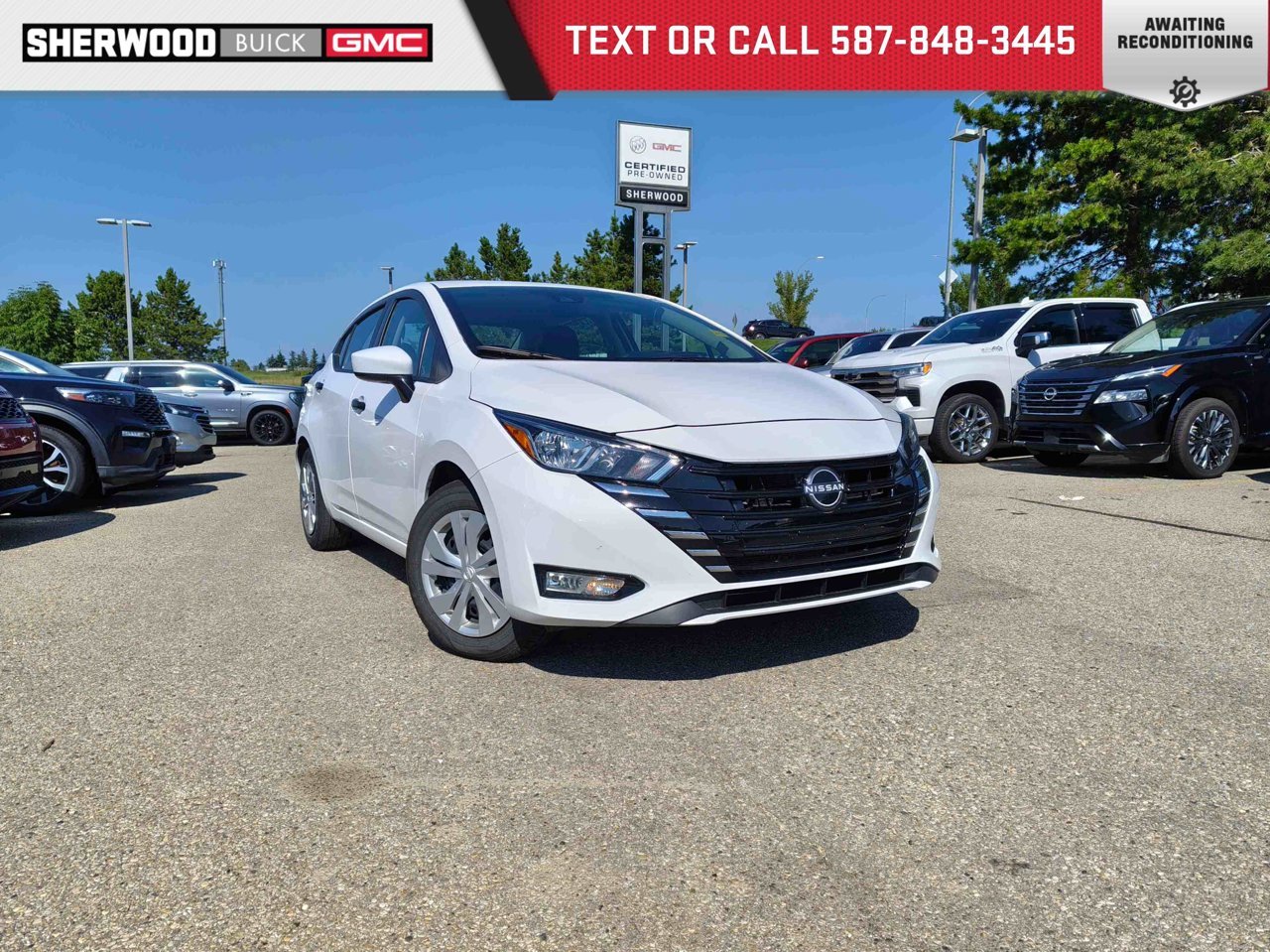 2025 Nissan Versa S CVT White Sherwood Park - photo #0